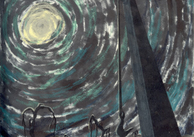 Industrial Night Sky (marker and colored pencil)